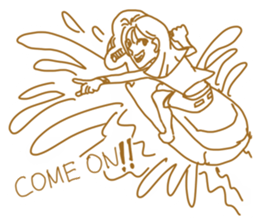 Cute lady2 sticker #14591719