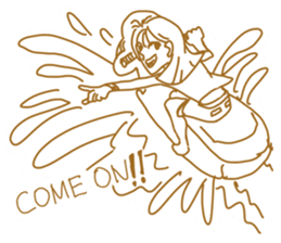 Cute lady2 sticker #14591719