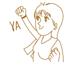 Cute lady2 sticker #14591720