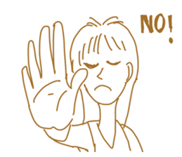 Cute lady2 sticker #14591721