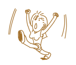 Cute lady2 sticker #14591723