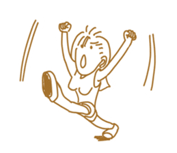 Cute lady2 sticker #14591723