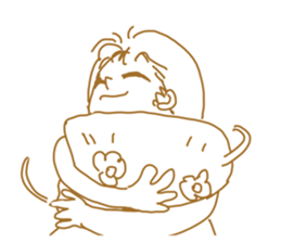 Cute lady2 sticker #14591726