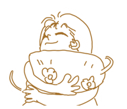 Cute lady2 sticker #14591726