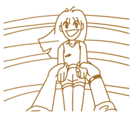 Cute lady2 sticker #14591734