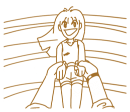 Cute lady2 sticker #14591734