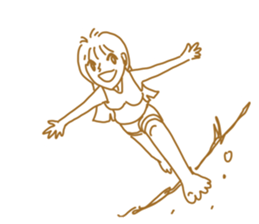 Cute lady2 sticker #14591736