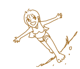 Cute lady2 sticker #14591736