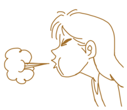 Cute lady2 sticker #14591737