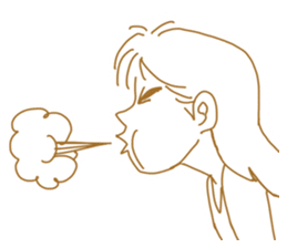 Cute lady2 sticker #14591737