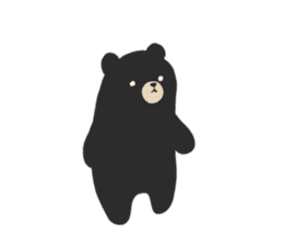 Kurokumasan - Black Bear - sticker #14591988
