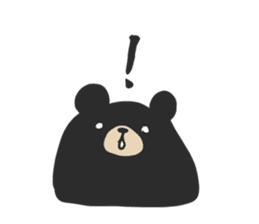 Kurokumasan - Black Bear - sticker #14591992