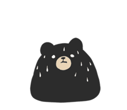 Kurokumasan - Black Bear - sticker #14591993
