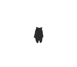 Kurokumasan - Black Bear - sticker #14591998