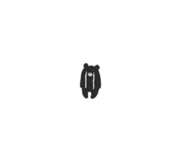 Kurokumasan - Black Bear - sticker #14591999