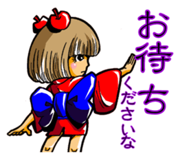 Lucky Japanese ghosts (Zashikiwarasi) sticker #14592013