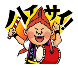 Official Eisa Mascot of Okinawa City sticker #14592662