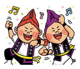 Official Eisa Mascot of Okinawa City sticker #14592700