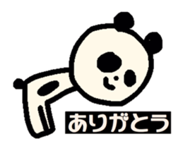 Monochrome PANDA. sticker #14592702