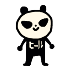 Monochrome PANDA. sticker #14592715