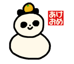 Monochrome PANDA. sticker #14592737