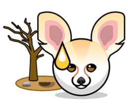 Fox Trot Stickers - Fennec Emoji Meme sticker #14592945