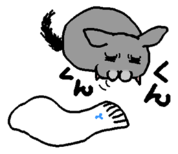 Chinchilla lanigera love sticker #14593428