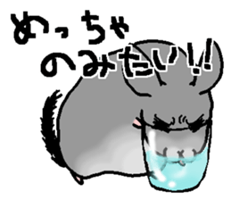 Chinchilla lanigera love sticker #14593432