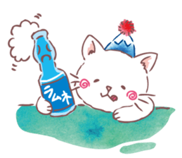 Tamanyan JapanCat of the Mount Fuji hat sticker #14594184