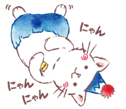 Tamanyan JapanCat of the Mount Fuji hat sticker #14594194