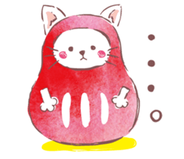 Tamanyan JapanCat of the Mount Fuji hat sticker #14594203