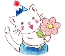 Tamanyan JapanCat of the Mount Fuji hat sticker #14594204