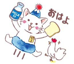 Tamanyan JapanCat of the Mount Fuji hat sticker #14594211