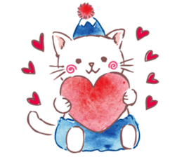 Tamanyan JapanCat of the Mount Fuji hat sticker #14594214