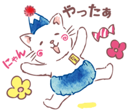Tamanyan JapanCat of the Mount Fuji hat sticker #14594215