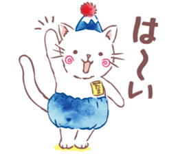 Tamanyan JapanCat of the Mount Fuji hat sticker #14594218