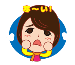 Hppy life Sticker winter version. sticker #14594598