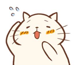 Loose and fat cat sticker #14595137