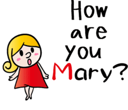 I'm Mary!! sticker #14595217
