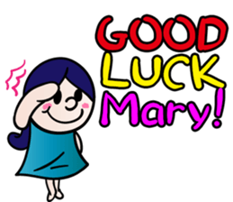 I'm Mary!! sticker #14595229