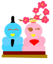 Pink cute bird's spring edition sticker #14596113