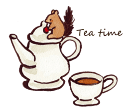 Cute animals in fairy tales sticker #14597556