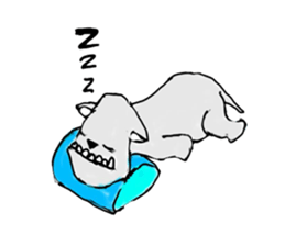 Yern the happydog sticker #14598010