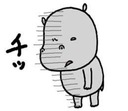 Stupid hippopotamus sticker #14598094