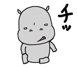 Stupid hippopotamus sticker #14598095