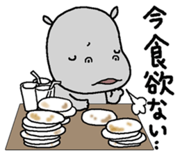 Stupid hippopotamus sticker #14598098