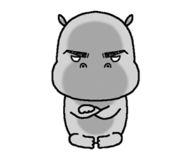 Stupid hippopotamus sticker #14598113