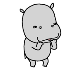Stupid hippopotamus sticker #14598114