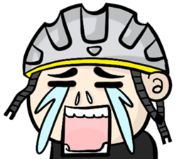 the cycling life of a struggling Knight sticker #14599815