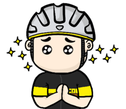 the cycling life of a struggling Knight sticker #14599821